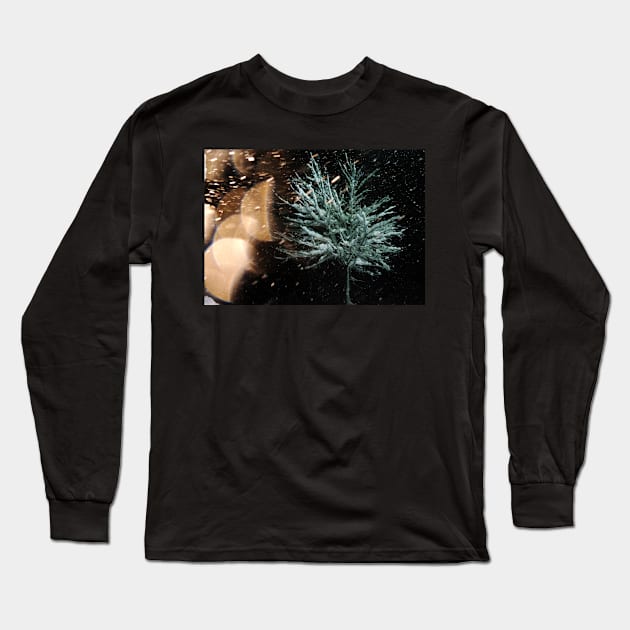 ​Tree in Snow Fall Long Sleeve T-Shirt by 1Redbublppasswo